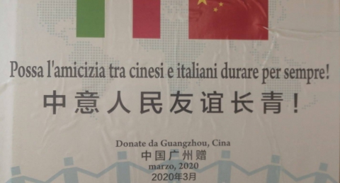 La citt� cinese di Guangzhou (Canton), dona a Bari a 100.000 mascherine